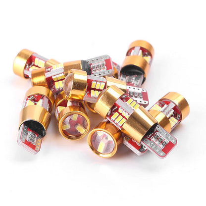 10X T10 3014 27SMD LED Side Wedge Bulbs Lights 6000K for Car