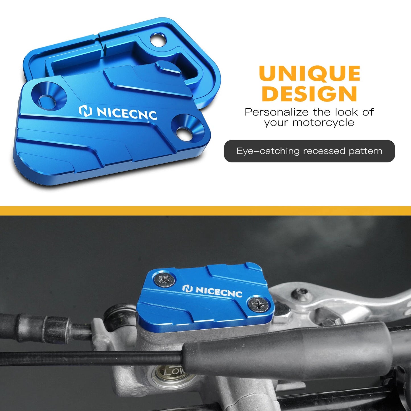 CNC Front Brake Reservoir Cap for Yamaha YZ250F YZ450F WR250F WR450F (2017-2024)