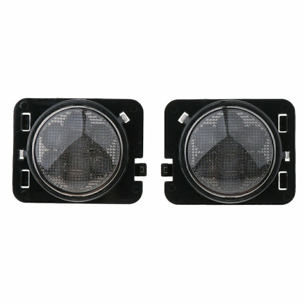 2 x Smoked LED Lights for Jeep Wrangler JK (2007-2018)