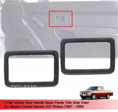 Door Handle Bezel Frame Gray for Nissan Navara D21 (1987-1995)