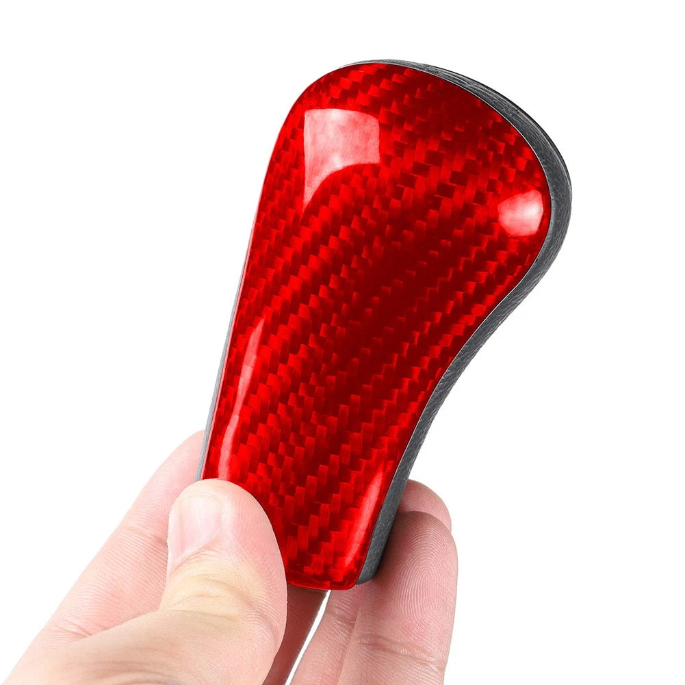 2 x Carbon Fiber Console Gear Shift Knob Covers for Nissan GTR R32 R33 R34