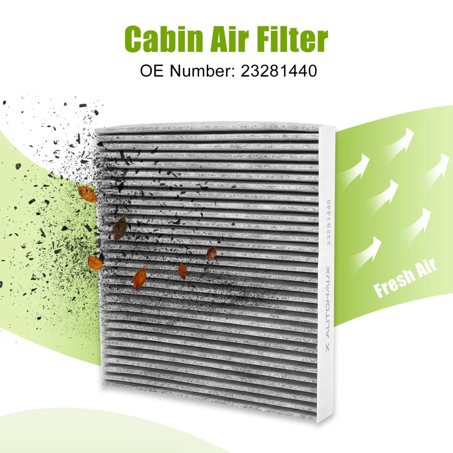 Cabin Air Filter Gray for Cadillac Chevrolet Air Filter Replacement