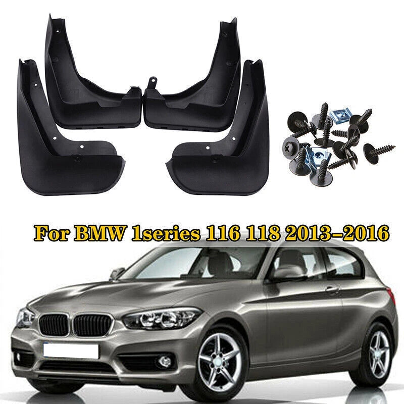 4 x Mud Flaps for BMW 1 Series 116i 118i Splash Guards (2012-2016)