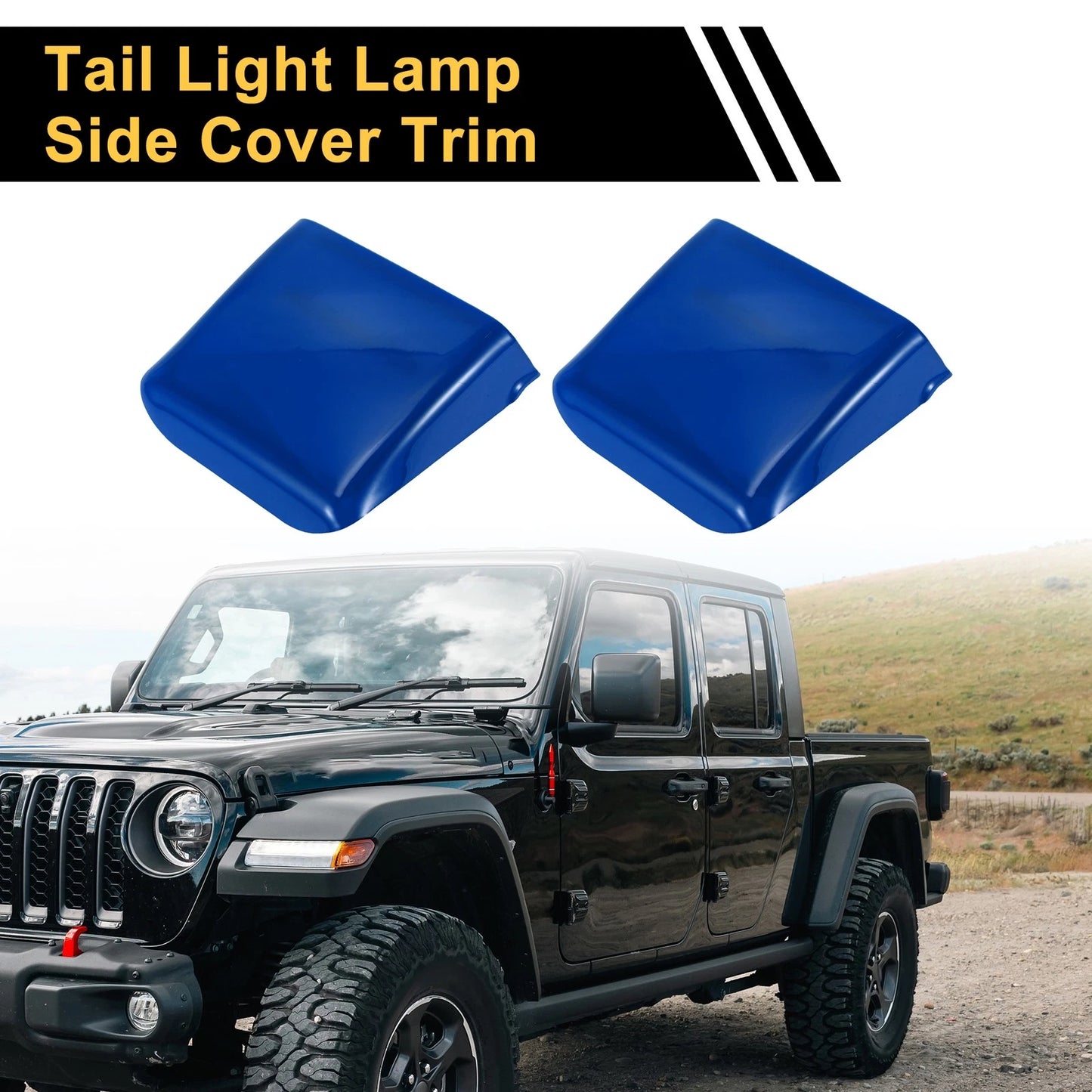 Tail Light Side Cover Trim for Jeep Wrangler JL JLU (2018-2024) Blue