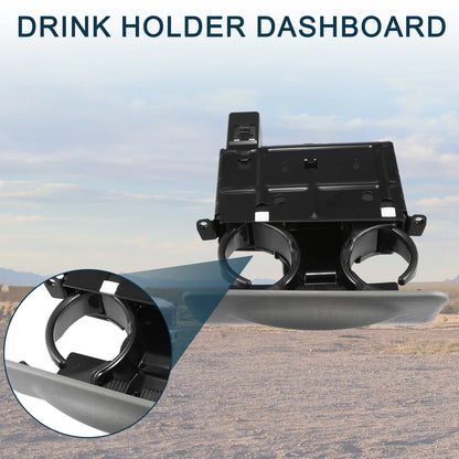 Cup Holder for Ford F-350 (1999-2001) Gray Instrument Panel Drink Holder