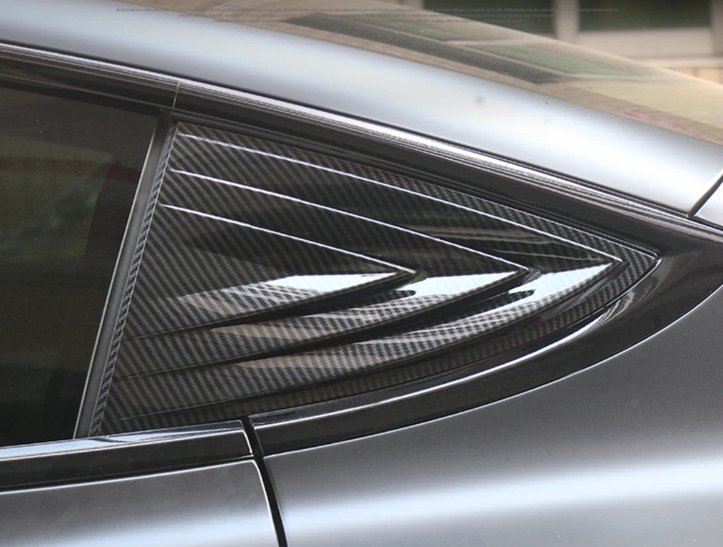 Carbon Fiber Rear Window Louver Cover for Tesla Model 3 (2018-2023)