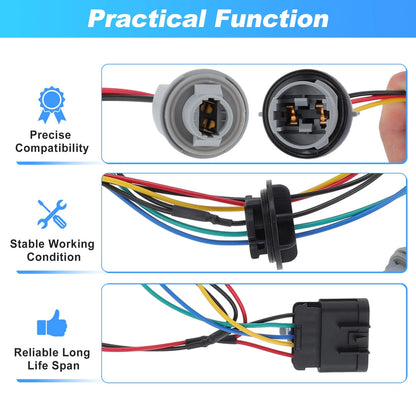 Head Light Bulb Socket Wiring Harness for Chevrolet Impala Monte Carlo