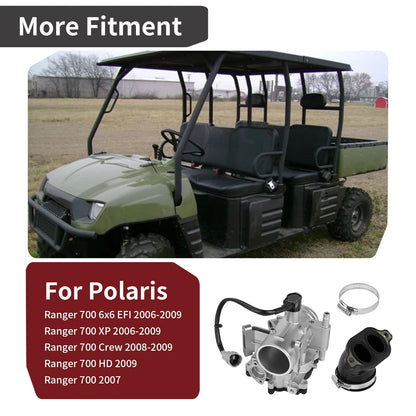 Throttle Body & Adapter Boot for Polaris Ranger 700 6x6 Crew XP (2009–2014)