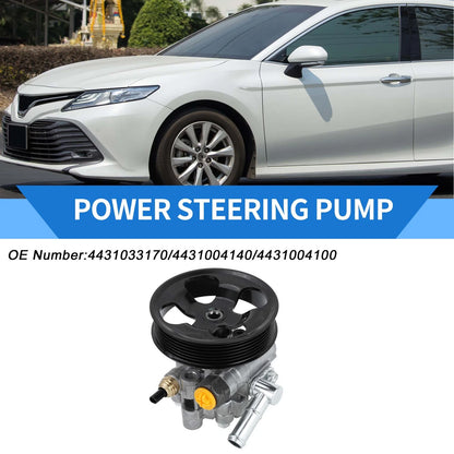 1pcs Power Steering Pump with Pulley for Toyota Camry Avalon
