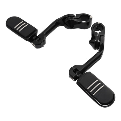 1-1/4 32mm Long Angled Highway Foot Pegs for Harley Road Street Electra Glide