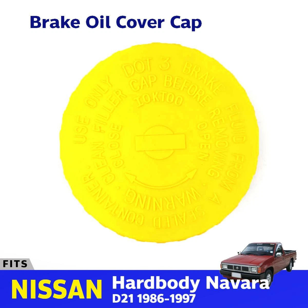 Brake Reservoir Fluid Cap Oil 3 Inch Fits Nissan Hardbody D21 Pickup 1986-97 D06