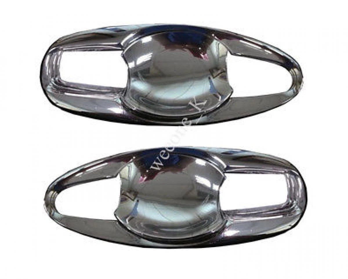 2 x Chrome Door Handle Bowl Trim for Nissan Navara Frontier (2014-2016)
