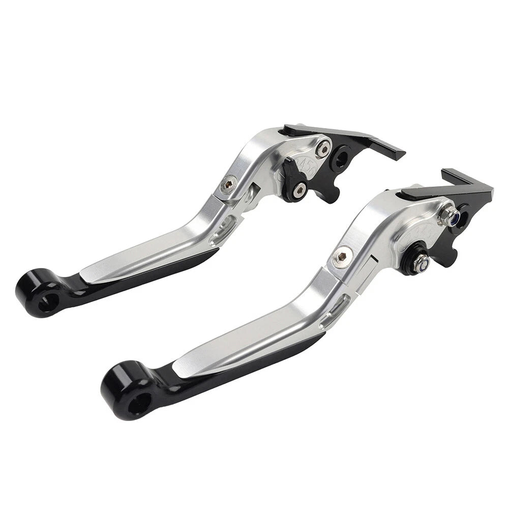 Silver Extendable Brake Clutch Levers for Daytona 675 Street Triple (2006-2018)