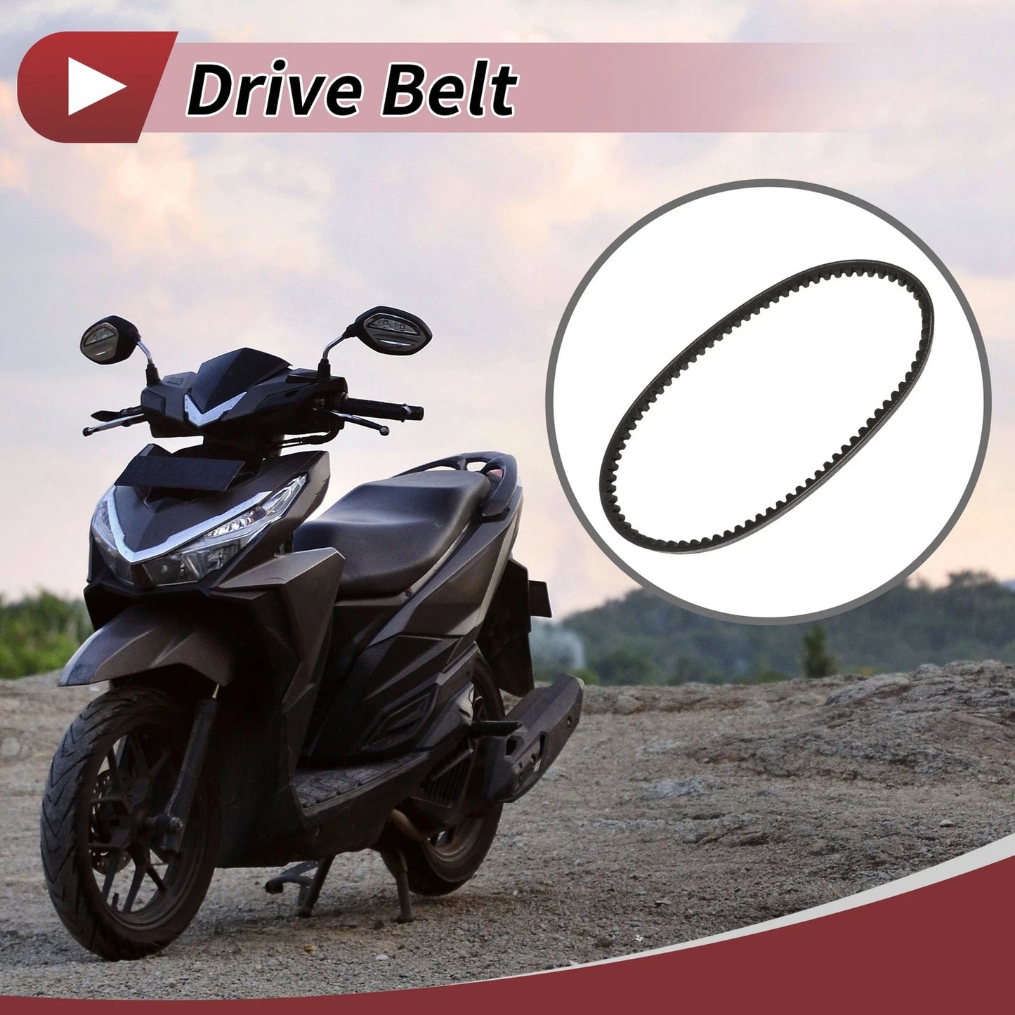 Drive Belt for Vento Yamaha JOG50 JOG90 3KJ 3YK ZR50 EVO QJ50 2JA