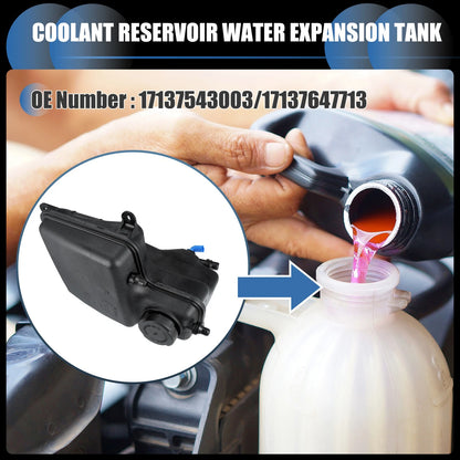 Coolant Expansion Overflow Tank with Cap for BMW 760i (2003-2008)