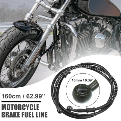 Braided Brake Clutch Oil Hoses 160cm 10mm for Motorcycle