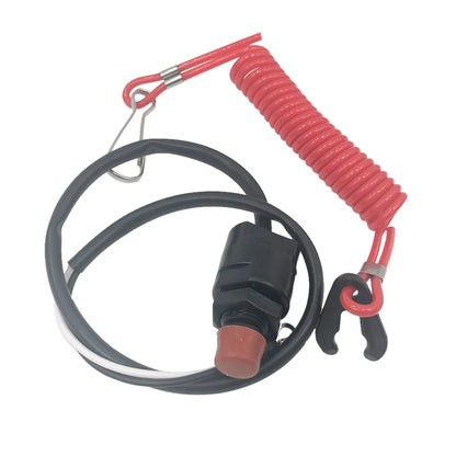 Engine Stop Switch & Safety Tether Lanyard for Outboard Motors