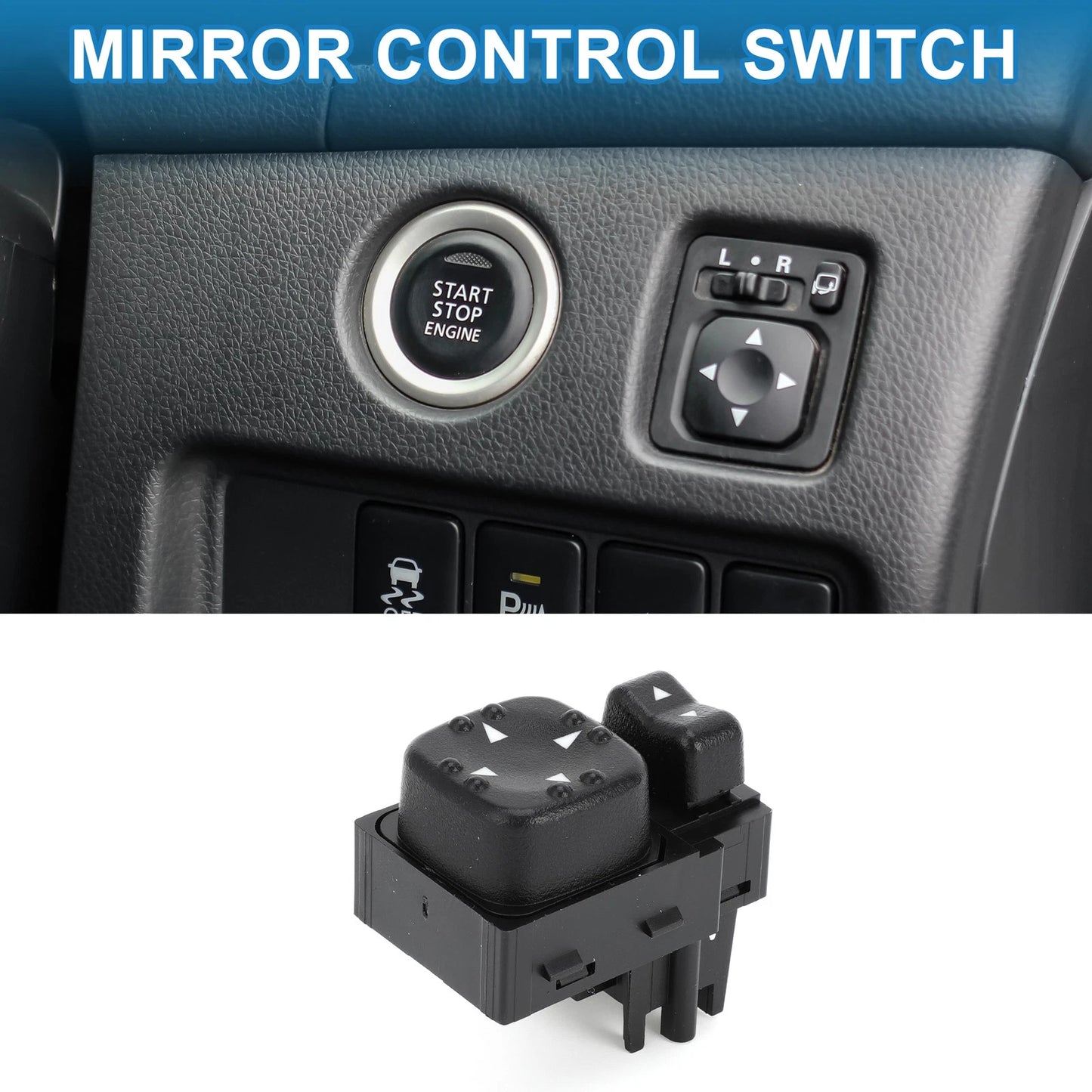 Car Mirror Switch for Cadillac Escalade EXT & Chevrolet Silverado 1500 Plastic