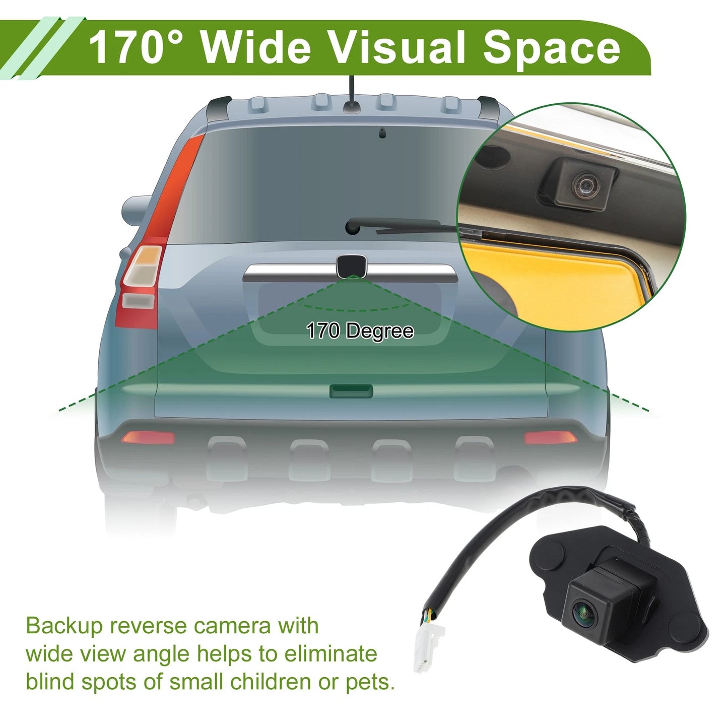 Rear View Backup Camera for Nissan Qashqai (2008-2015)
