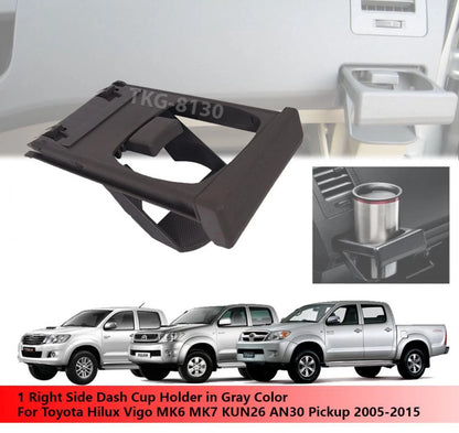 Gray Dash Cup Holder for Toyota Hilux Vigo MK6 MK7 (2005-2015)
