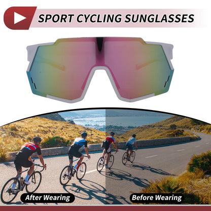 1 Pc Motorcycle Riding Goggles Pink White Tri-Acetyl Cellulos for Make Model