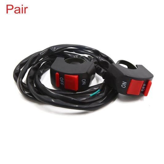 2pcs / 7/8" Handlebar Kill Stop ON-OFF Button Switch for Universal Scooter