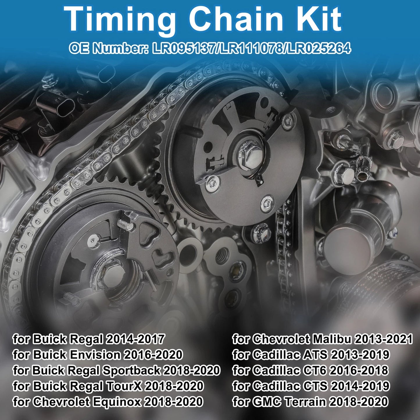 Timing Chain Kit for Chevrolet Equinox Traverse Camaro Malibu