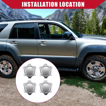 4 Pcs Wheel Hub Center Caps for Toyota 4Runner (1996-2002)