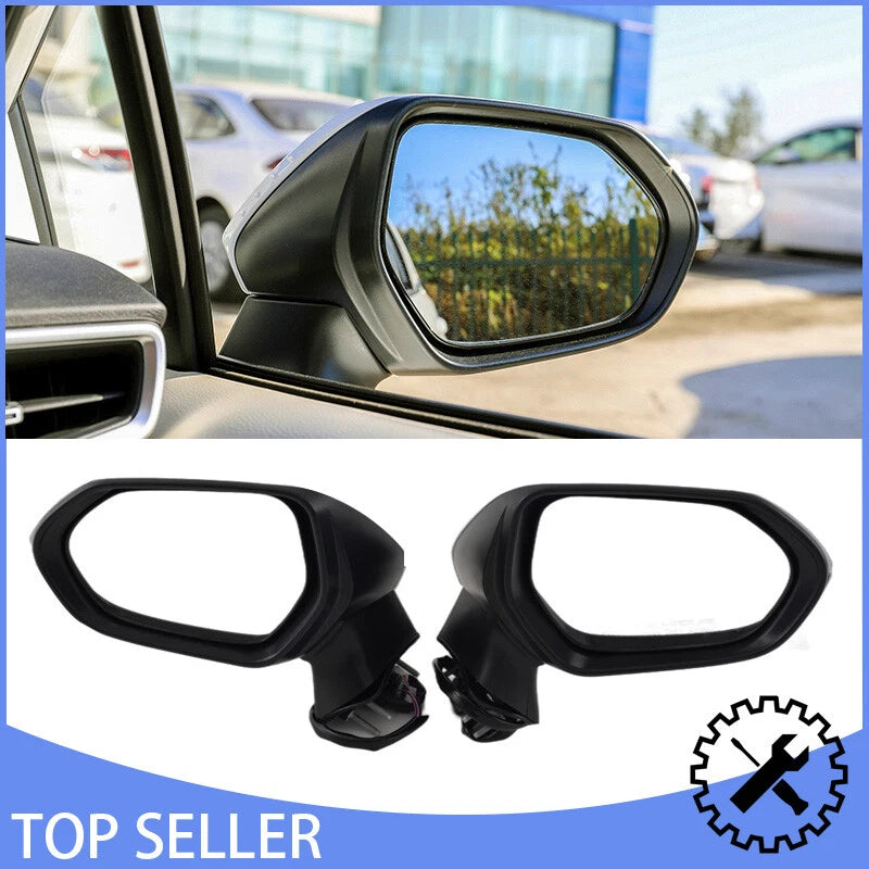 White Power Heated Side View Wing Mirror Assembly for Toyota Corolla (2019-2024)