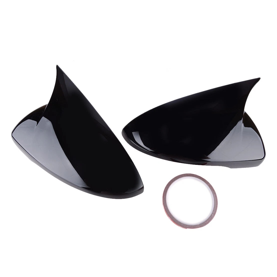 2 x Gloss Black Rear View Mirror Cover Caps for Kia Forte K3 Cerato (2014-2018)