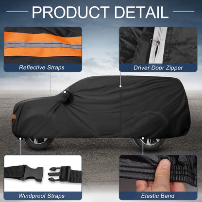 Waterproof Aluminum Film Car Cover for Toyota Sequoia (2001-2023)