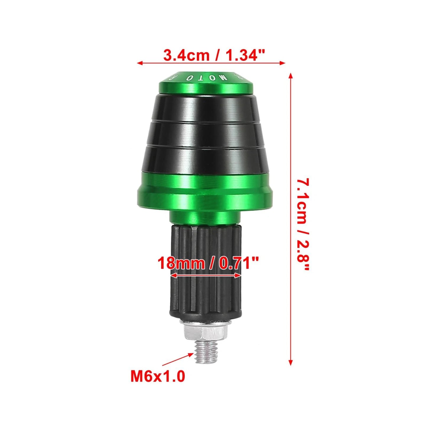 2pcs / 18mm / Hand Grips End Caps Plug for Motorcycle