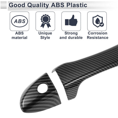 Door Handle Cover Trim for Toyota Corolla (2014-2019) - Carbon Fiber Black