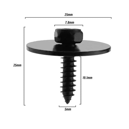10x Metal Body Fender Screws for Benz W203 W204 S203 S204 (2000-2015)