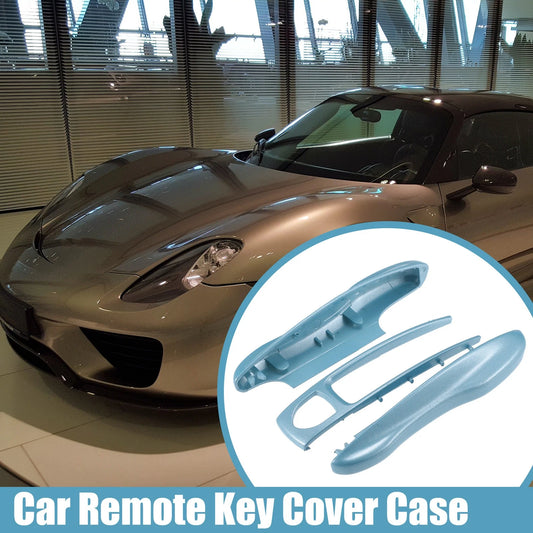 1 Set Remote Key Shell Cover Case Blue for Porsche Taycan 911 (2020-2021)