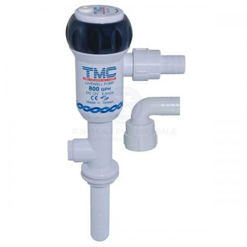 Livewell Live Bait Pump TMC 12V 800GPH Aerator for Fishing Boats