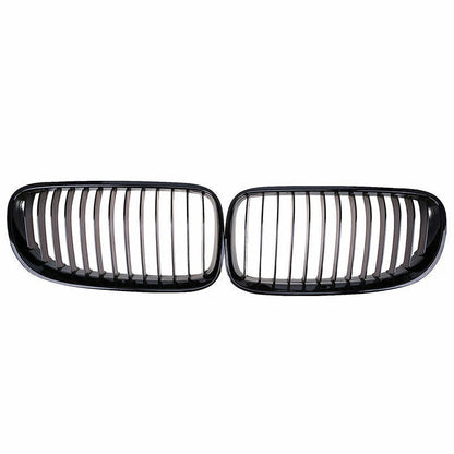 2 x Front Kidney Grille Gloss Black for BMW E92 E93 328i 335i Coupe (2011-2013)