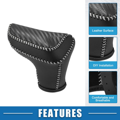 Gear Shift Knob Cover for Hyundai Elantra 2021-2023 Black Gray