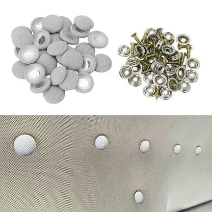 Roof Buckles Clips / 60Pcs/Set / Headliner Repair W/Screws Nail for Cars