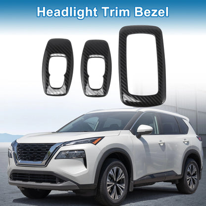 Headlight Trim Bezel for Nissan Rogue 2021-2024 ABS