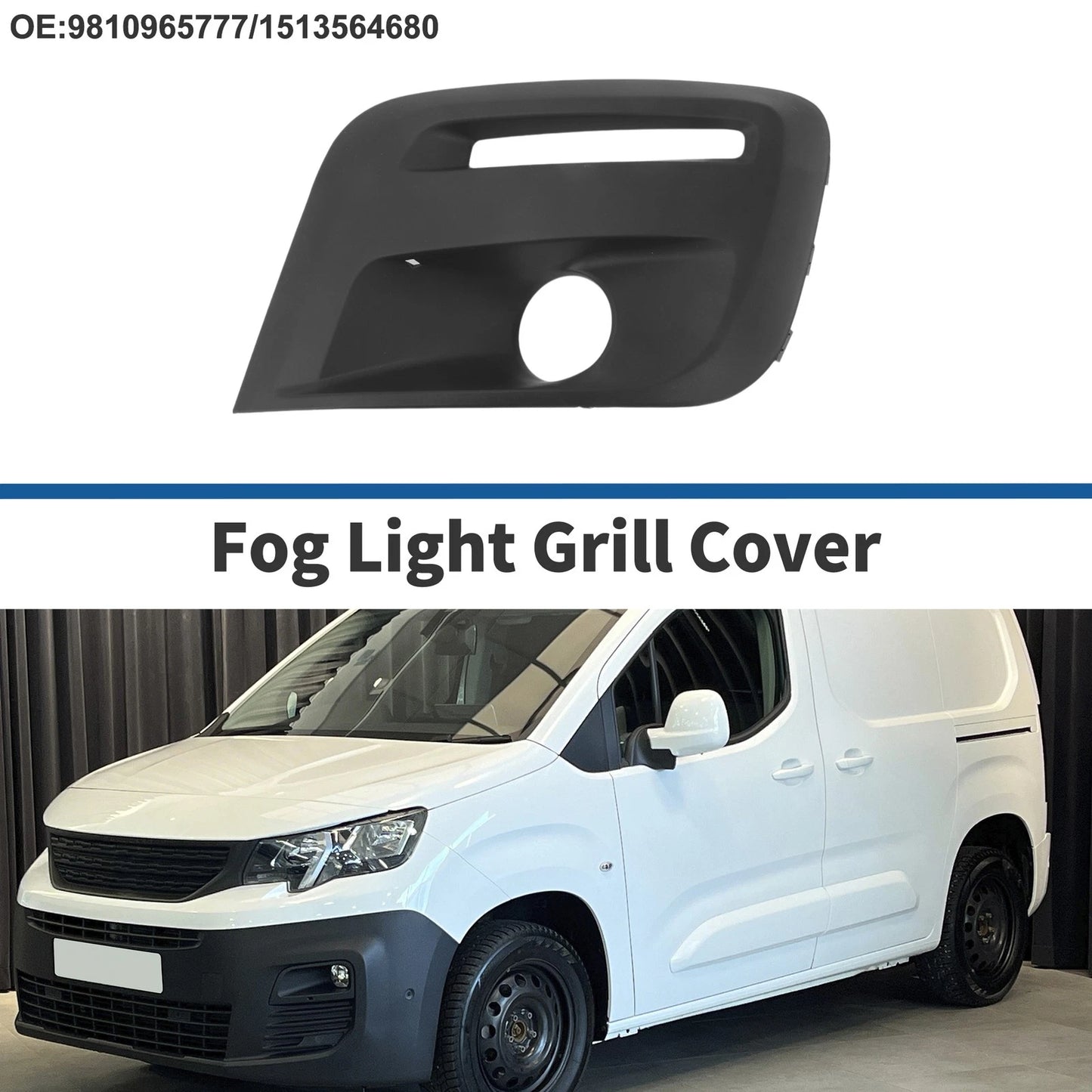 Front Left Fog Light Grill for Peugeot Partner (2015-2018)