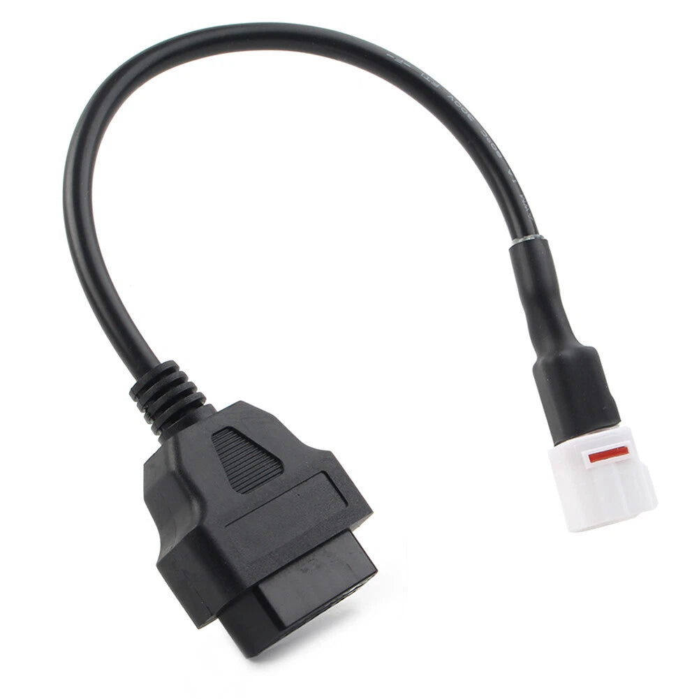 4 Pin to OBD2 Diagnostic Tool Code Reader Adapter Cable for Yamaha Motorcycle
