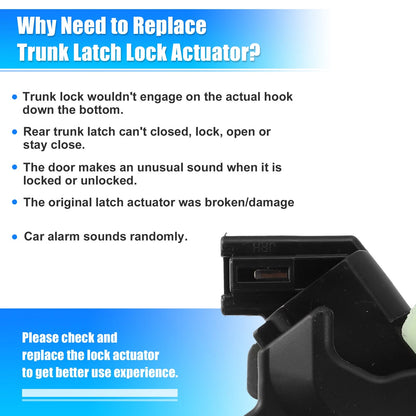 Boot Latch Lock Actuator for Toyota Camry 2012-2017