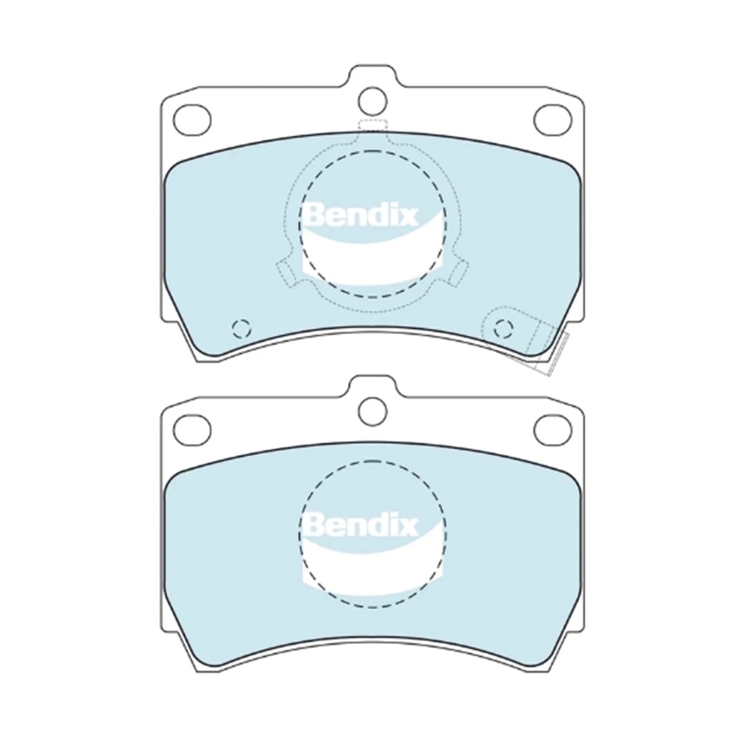 Front Disc Brake Pad Set for Mazda 323 (1985 - 1989)