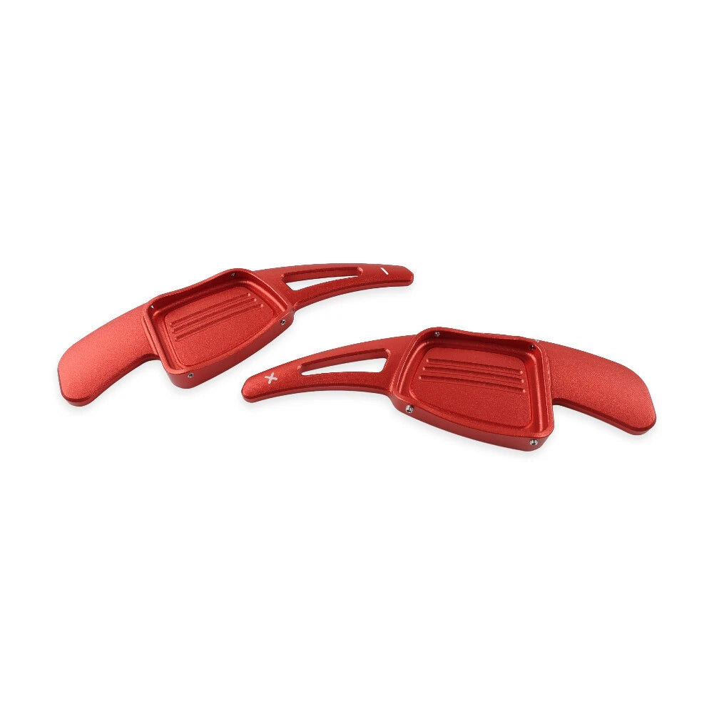 Red Steering Wheel Shift Paddles for Audi TT A3 A4 A5 S3 S4 Q2 Q5 Q7