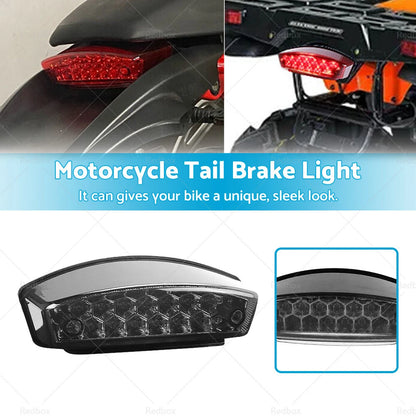 Universal Smoke LED Rear Brake Tail Light for Motorcycle