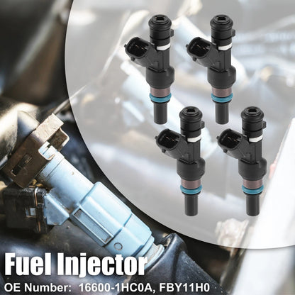 4 x Fuel Injectors for Nissan Micra, Note (2010-2013)