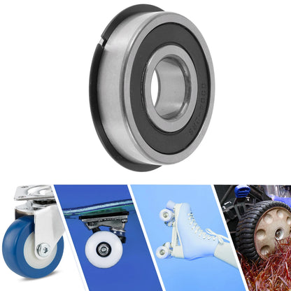 Deep Groove Ball Bearings 20x52x15mm Silver Tone Black for Machinery