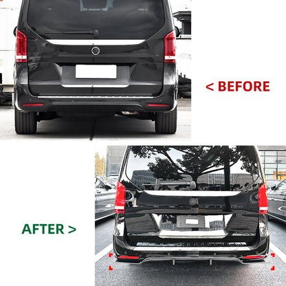 Rear Bumper Diffuser Lip Kit for Mercedes Benz V Class V260 W447 (19-23)