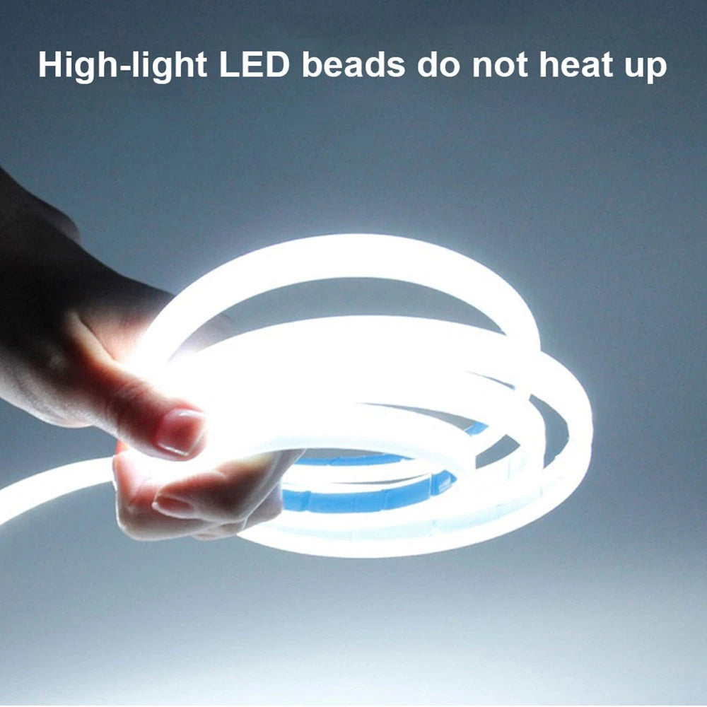 120cm LED Daytime Running Light Strip for Car Hood Waterproof Flexible Lamp